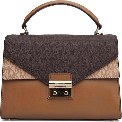 michael michael kors sloan medium double flap top handle satchel